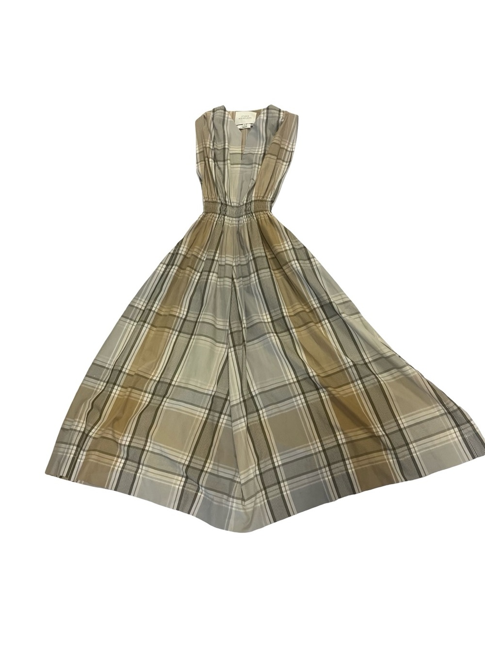 HTF Studio Nicholson Nestor Maxi Summer Plaid Dress Sz 0 Albini Preppy Modest
